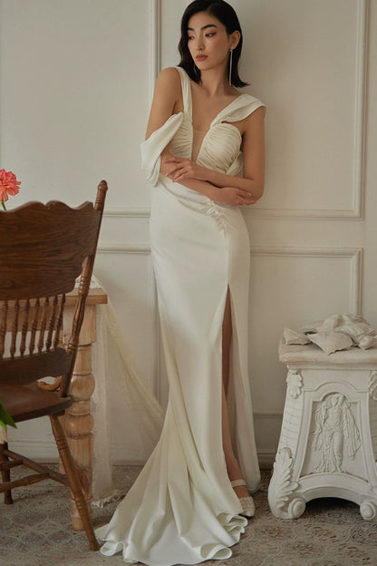 GOUDIN French light luxury vintage bridal evening dress-SANYA.