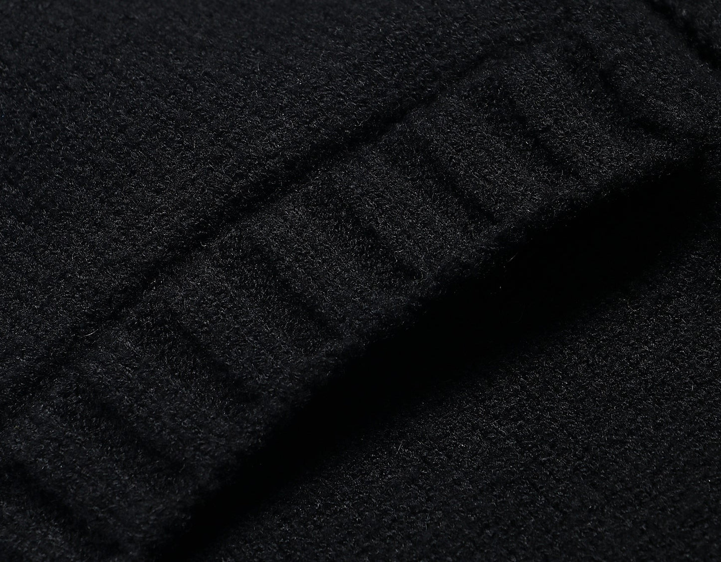 WANGXO | Delicate 12-Needle Wool Pit Texture U-Neck Side Pleated Dress- RINA.