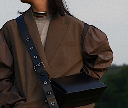 IUBALLET vintage pouch triangle belt buckle Bag - HEALTH.