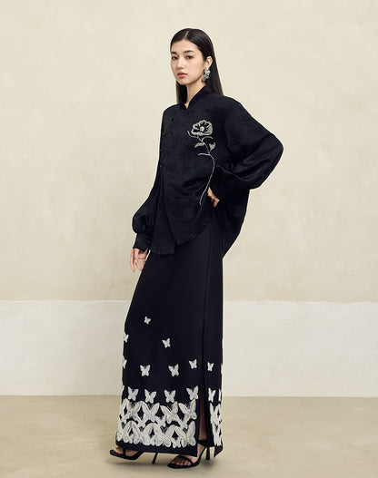 HECO Vinegar Peony Handmade Beaded Embroidered Tops Women - MERCY.