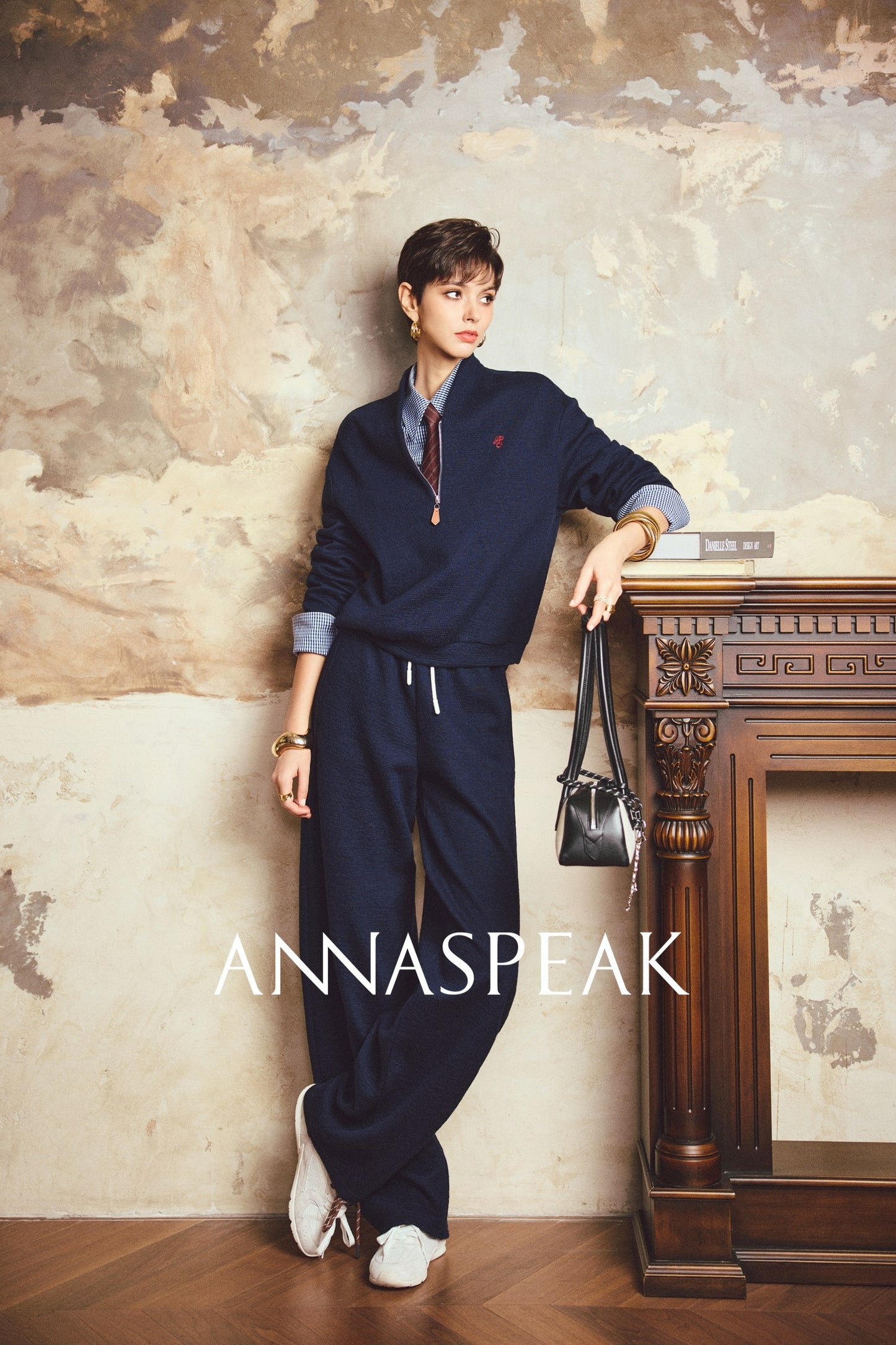ANNASPEAK sweatshirt banana pants set-CHRIS.