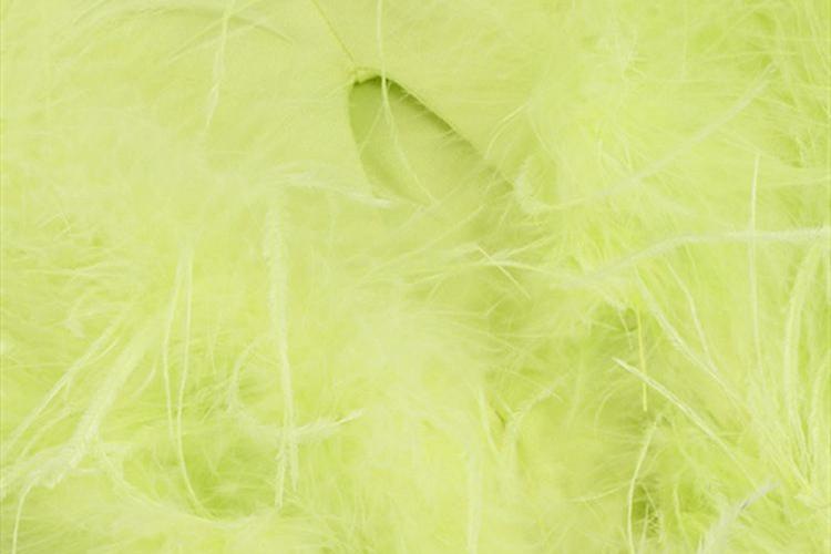 DOLLY High End Slant Collar Sleeveless Slim Fit Halter Feather Banquet Dress-ELLEN