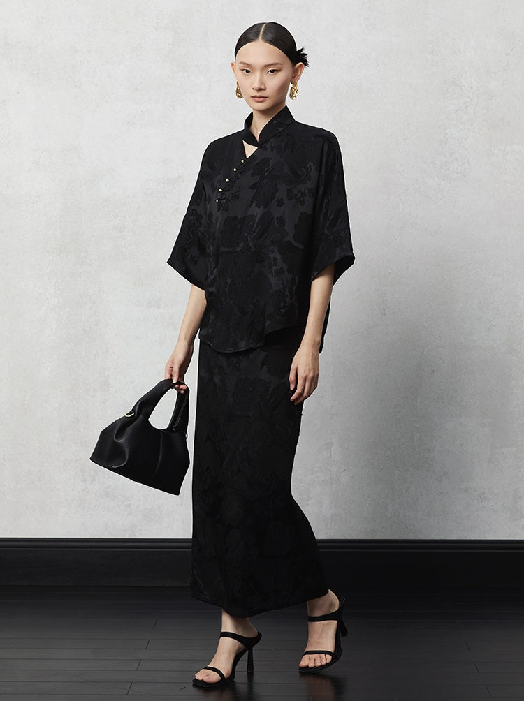 HECO Pleated Feminine Slit Long Skirt Summer - cors.