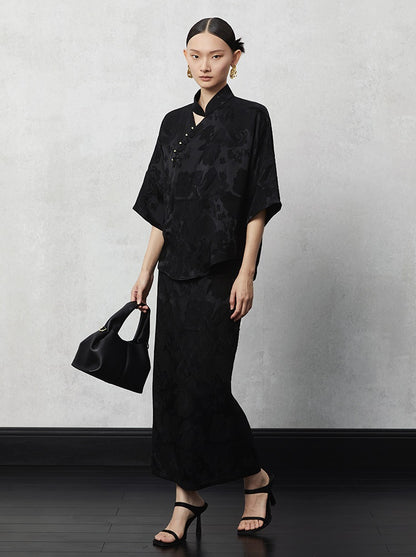 HECO Pleated Feminine Slit Long Skirt Summer - cors.