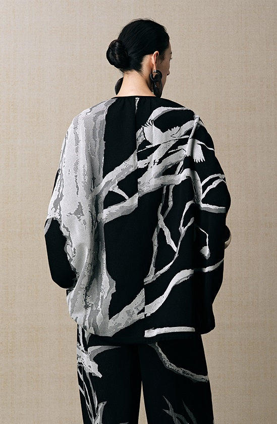 ZHUCHONGYUN V-neck knitted short-sleeved top and pant outfit set-DING.