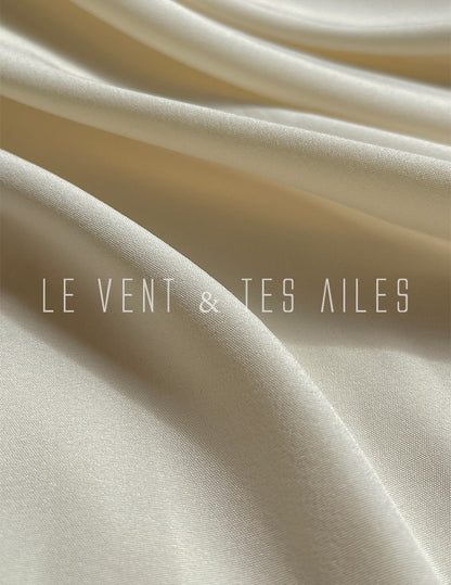 LE VENT&TES AILES Luxury off-Shoulder Lace Jacquard 3d Detailing white Dress- ZORA