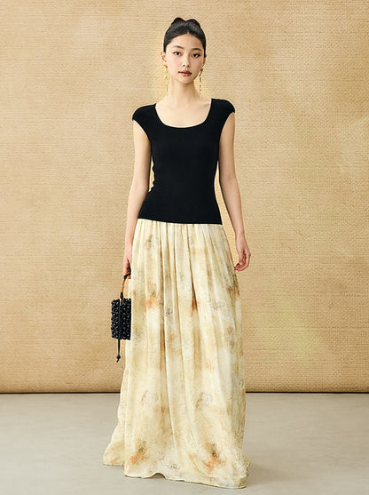 HECO Chinese U-neck Shoulder Top Early Summer Popular Cool Wear - MART.