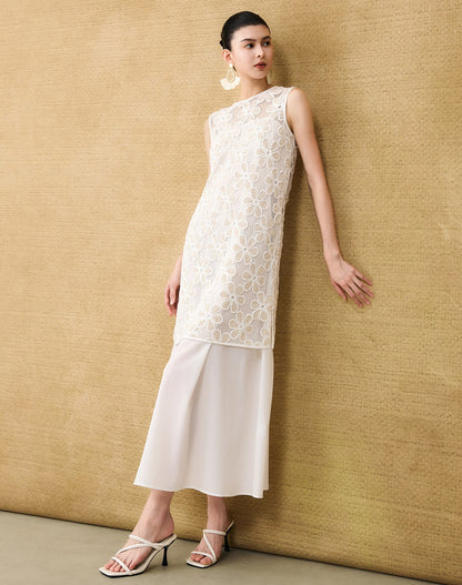 HECO Chinese three-dimensional embroidered dress two-piece dress - SQUIRM.