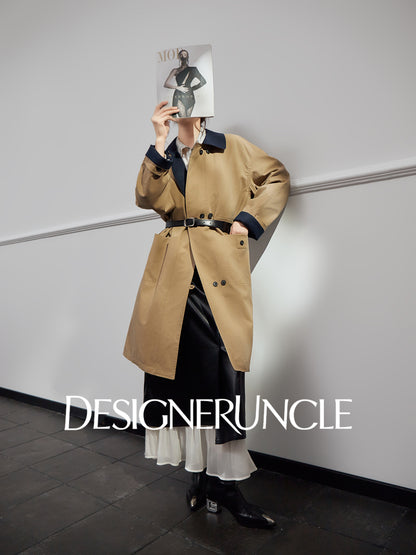 DGU "Qinglan" khaki jacket commuting versatile slimming temperament fashion top - Kyle.