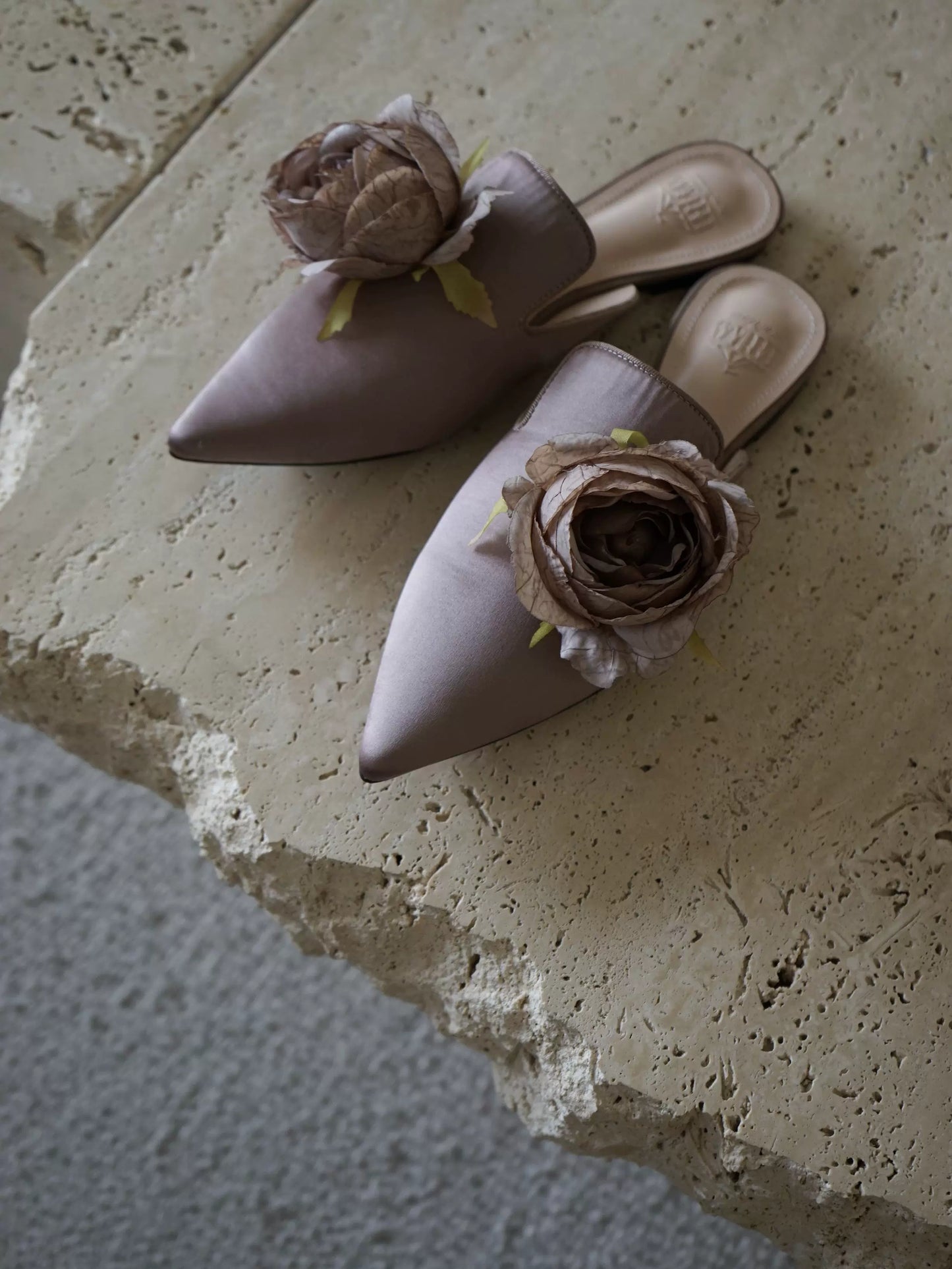 B-FEI women's French flower mules-TANNA.