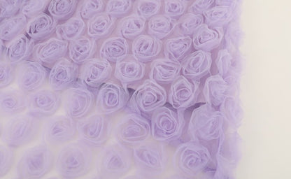 DOLLY High End French Style Violet Sleeveless Halter Neck Loose Dinner Dress-Flower  (V)