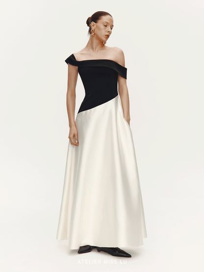 ATELIER MISS LU Glossy bandeau dresses and long skirts - AUTHUR