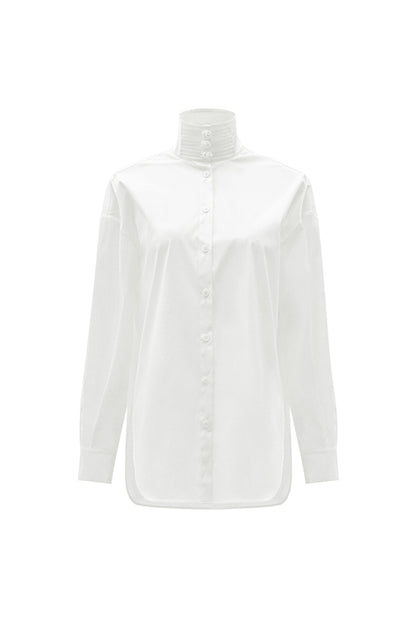 M essential Mackay designer fat jacquard wrapped around two stand-up collared shirts - LIGHT.