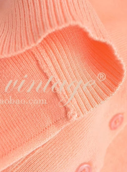 Le Palais Vintage Summer knitted vests halterneck suspenders- ROBBIE.