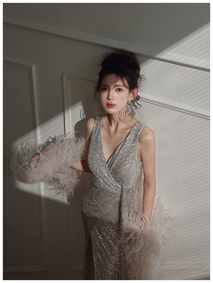 DOLLY Elegant Cream Fluffy Women Chic Shawl-LISSY