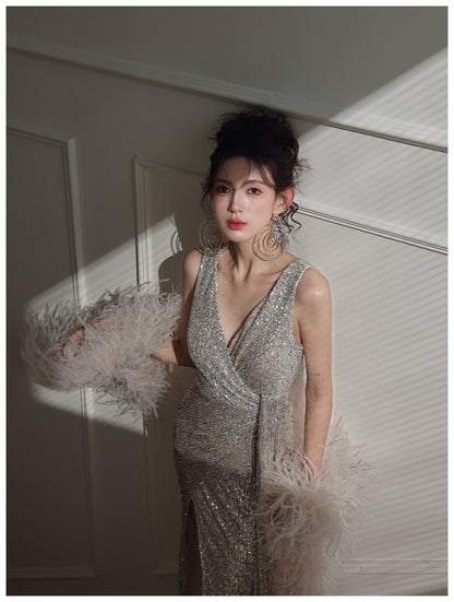 DOLLY Elegant Cream Fluffy Women Chic Shawl-LISSY