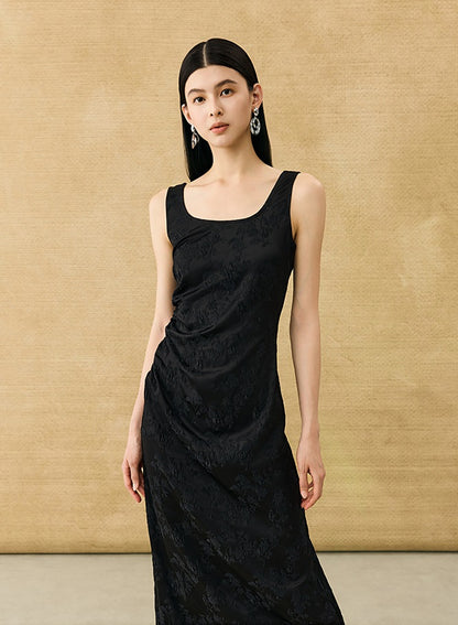 HECO Chinese Style Acetate Shirder Dress - LOLA.