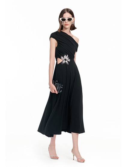YES BY YESIR | Hollow Embroidered long short Dress and top set -ELIORA.