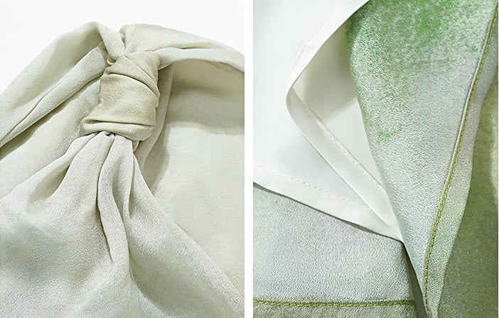 HECO Ink Dye Twisted Chiffon Slip Midi Sleeveless Dress Women - CARRY.