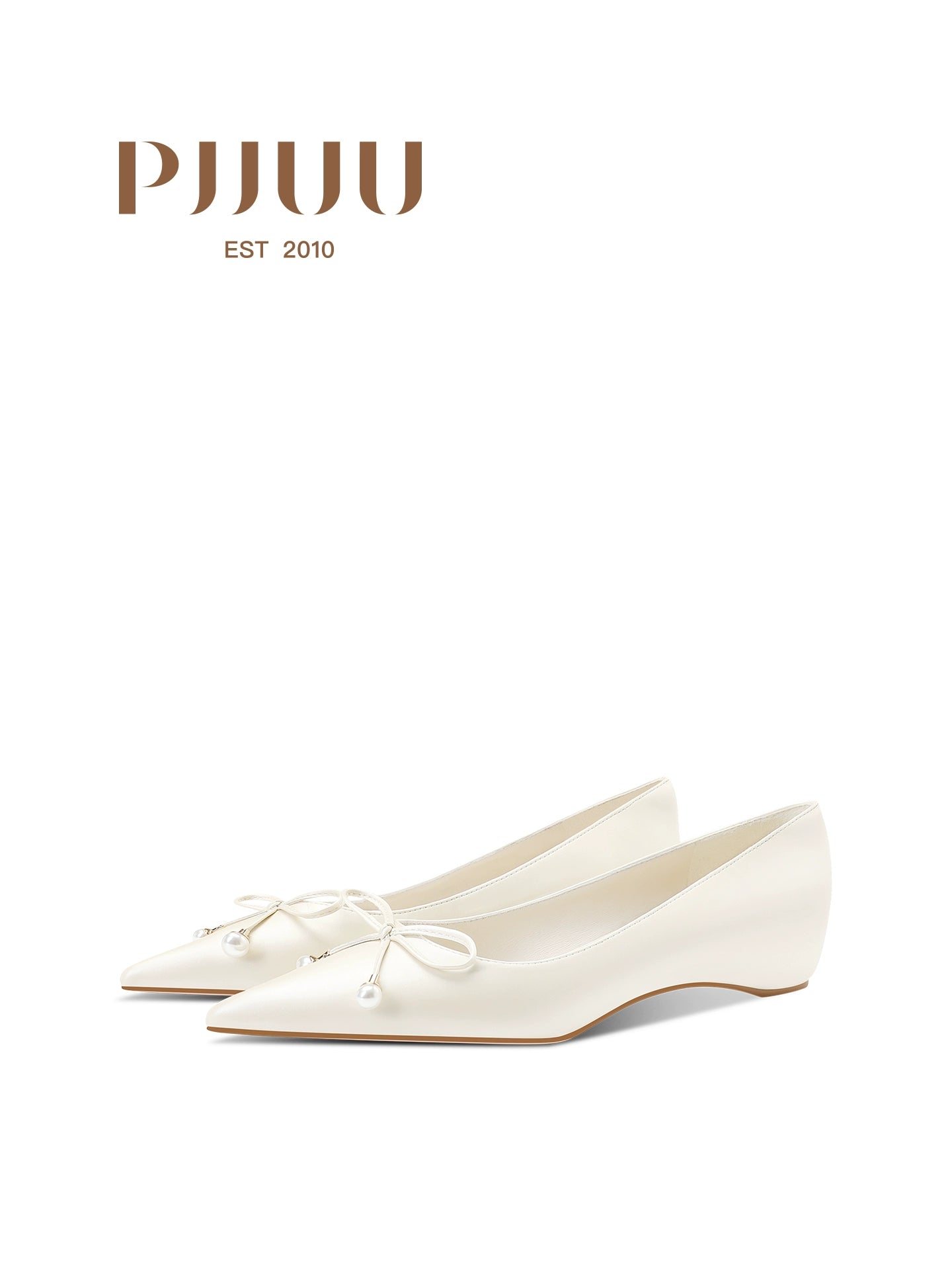 PJJUU pointed toe flat French pumps - SPIRAL.