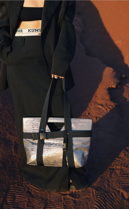 IUBALLET Turf Cobbler's Leather Tote Bag - GOLD.