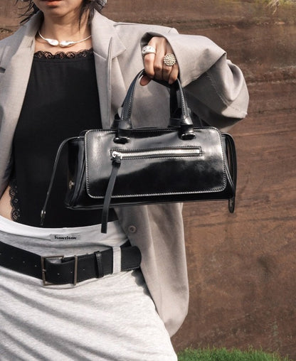 IUBALLET Independent Liner New Leather Fringe Motorcycle Bag - DANGER,