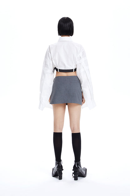 TINY IN ultra-short with large sleeves women's top -LULU.