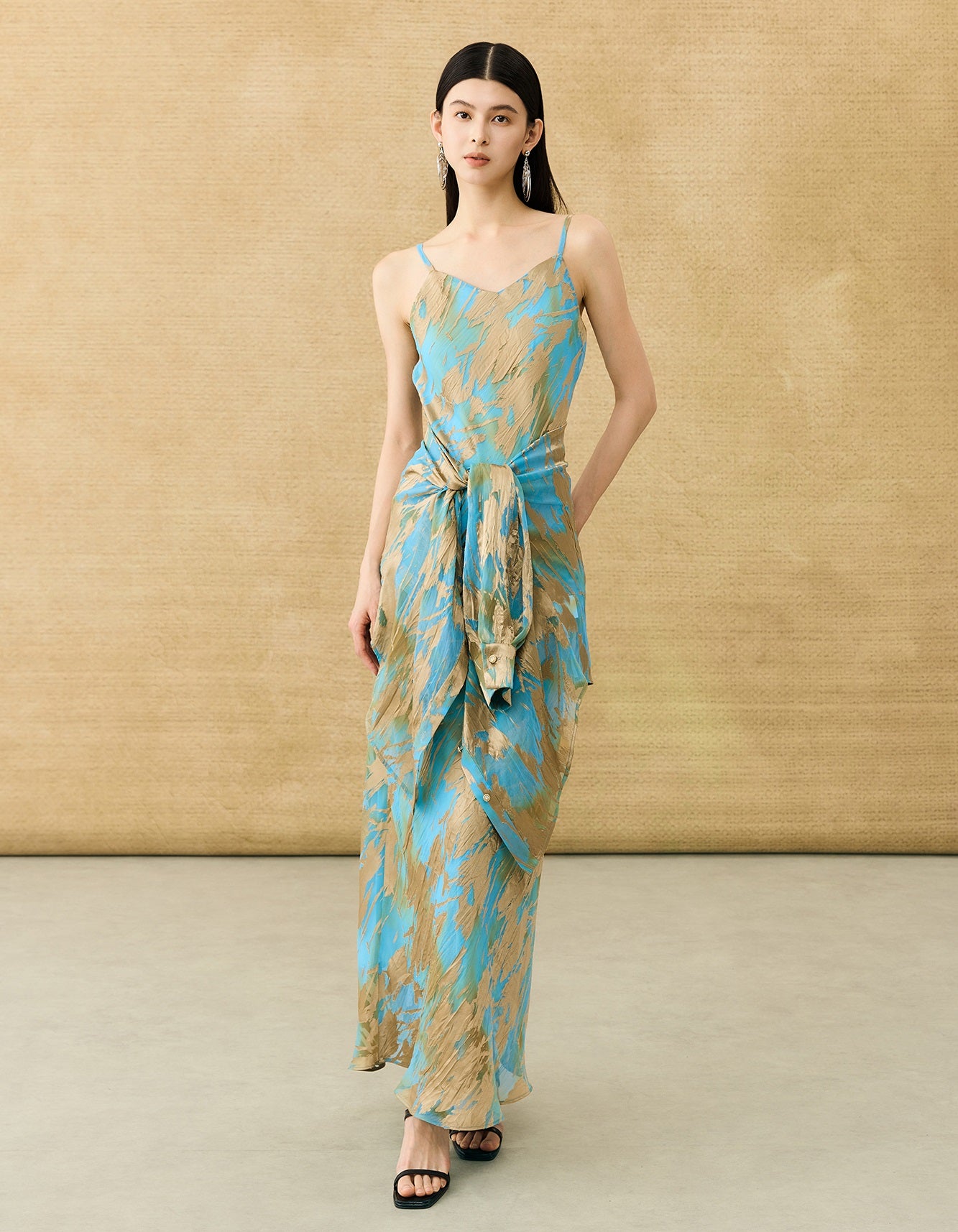 HECO Chinese National Style Burning Flower Slightly Transparent shirt- STROK.