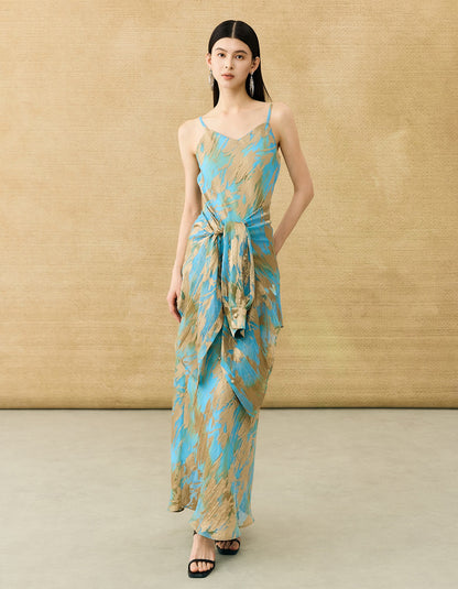 HECO Chinese National Style Burning Flower Slightly Transparent shirt- STROK.