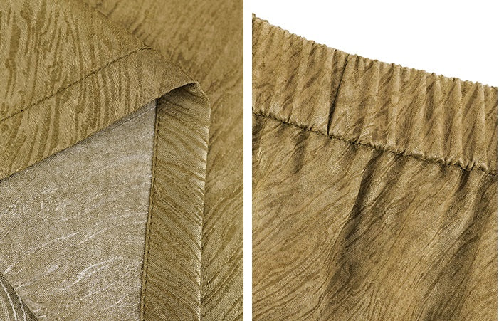 HECO Chinese Temperament Pearlescent High-Waisted High-End Texture Skirt - HELLS.