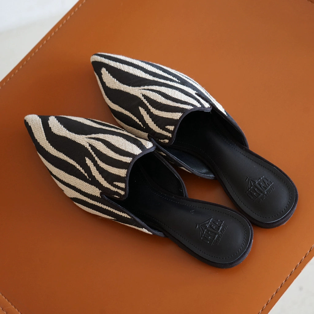 B-FEI female flat half slippers-LIVRE.