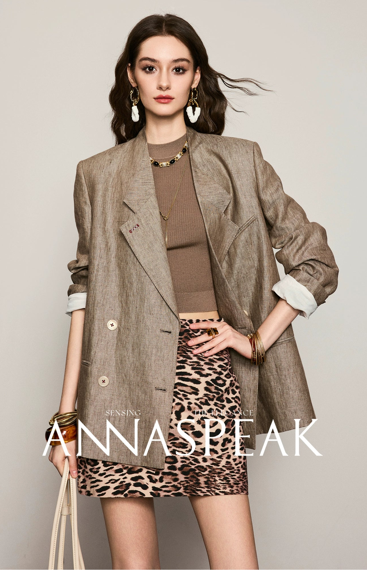 ANNASPEAK Linen Old Money Style Suit -FIGS.