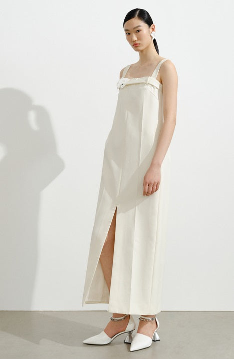 COMME MOI Lu Yan Designer's new women's wool flower camisole bandeau dress - DEAL.