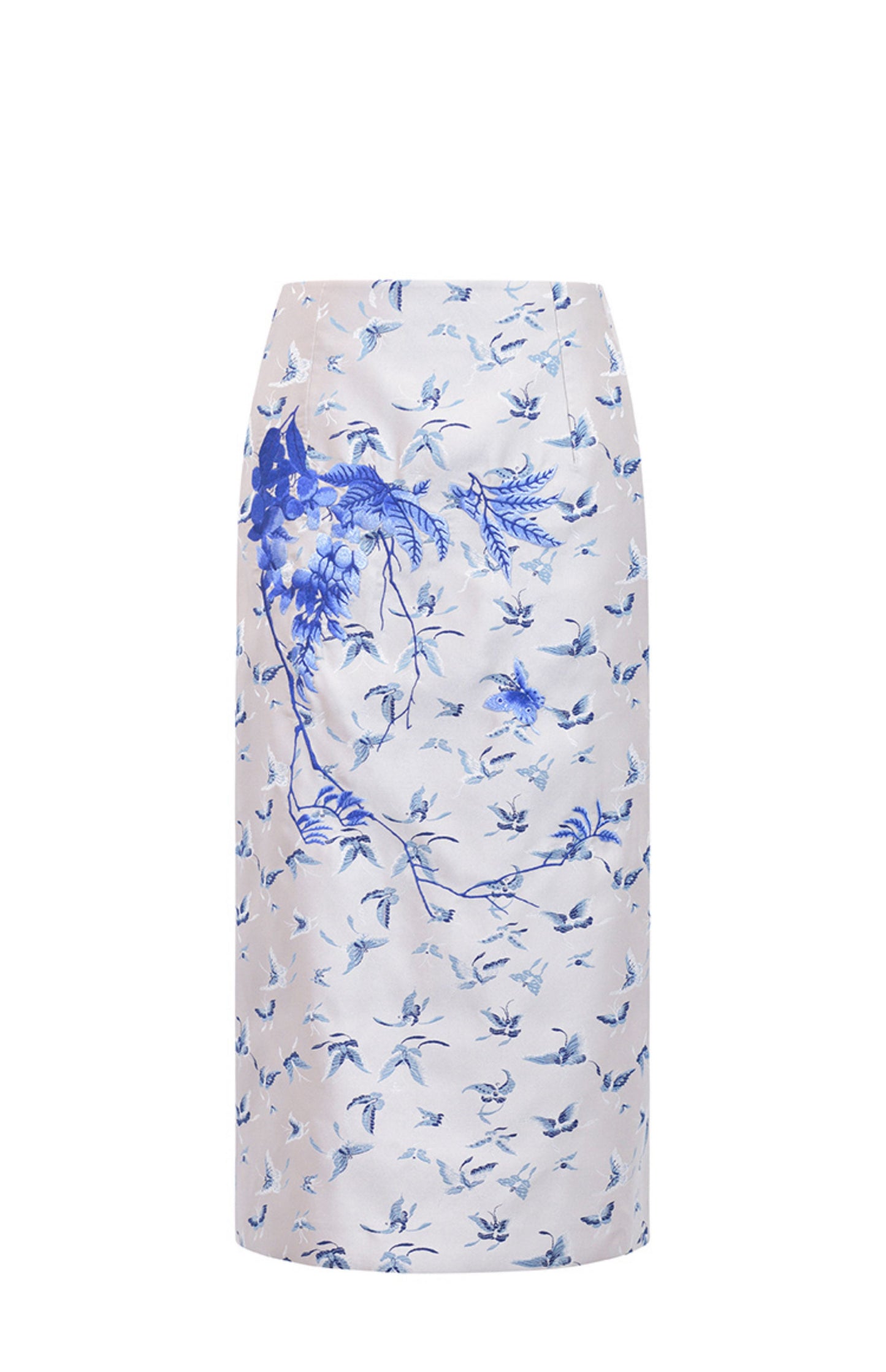 M essential Mackay designer butterfly jacquard blue vine and butterfly embroidery vest - DOME.