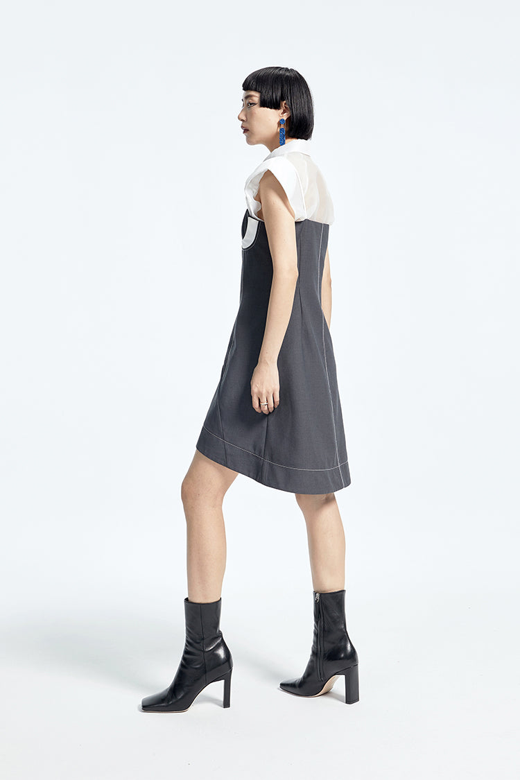 TINY IN bra embellished slip cinched waist slim small sexy dress - CIA