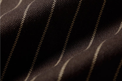 AUI Brown Striped Blazer Long Sleeve Polo Two-Piece Suit Skirt -  Haneul.
