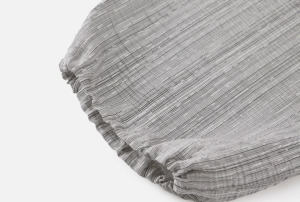 ZHUCHONGYUN Summer Silver Striped Pleated Airy Bloomer Pants--CELTY