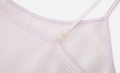 ZHUCHONGYUN pink suspender simple camisole top-MAX.