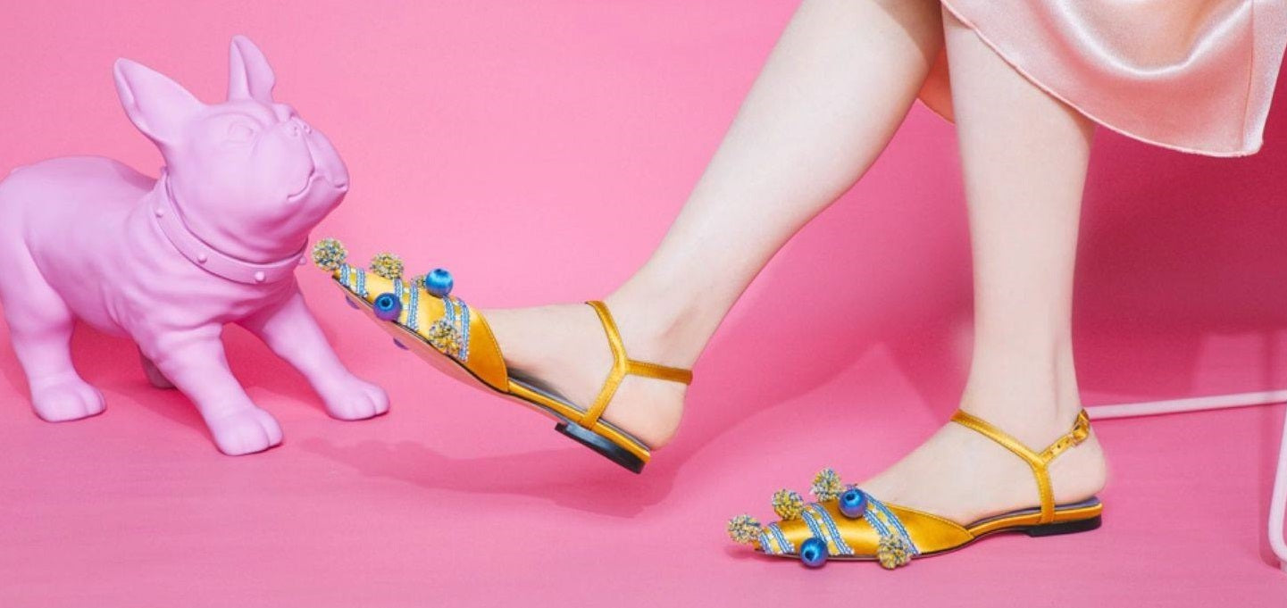 B-FEI show style circus woven flat shoes-HONDO.