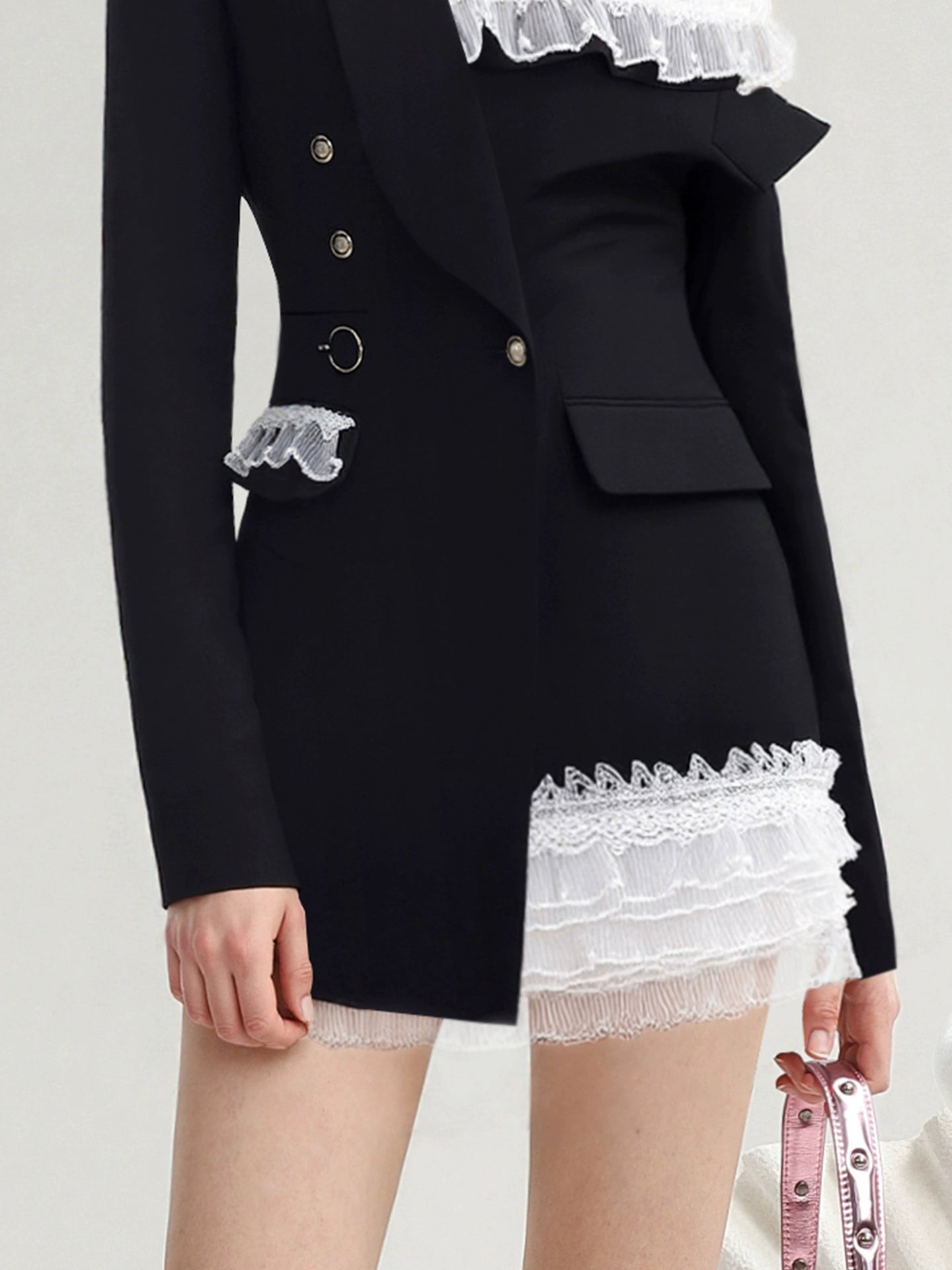 CHECOCRE Stubble Sweet Cool  Design Off-the-Shoulder Fashion Suit Dress - QEEN.