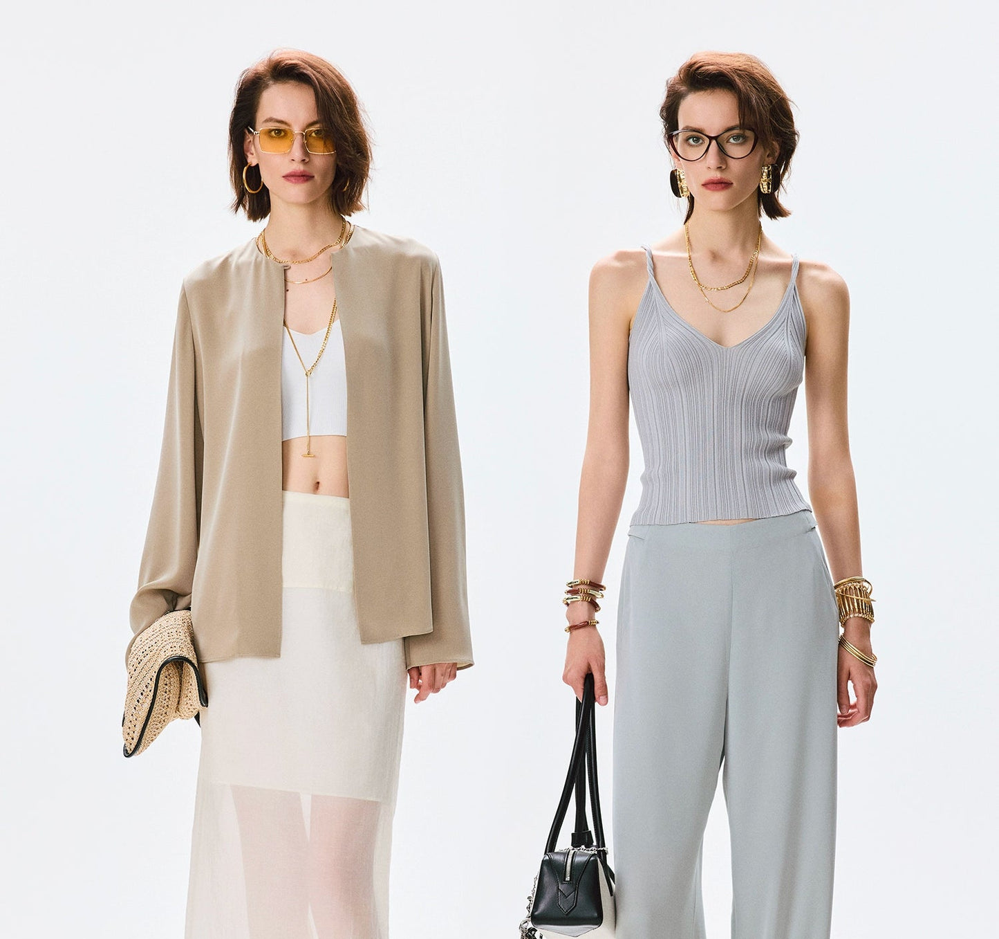 ANNASPEAK  light and cool jacket trousers high-end set-MAC.