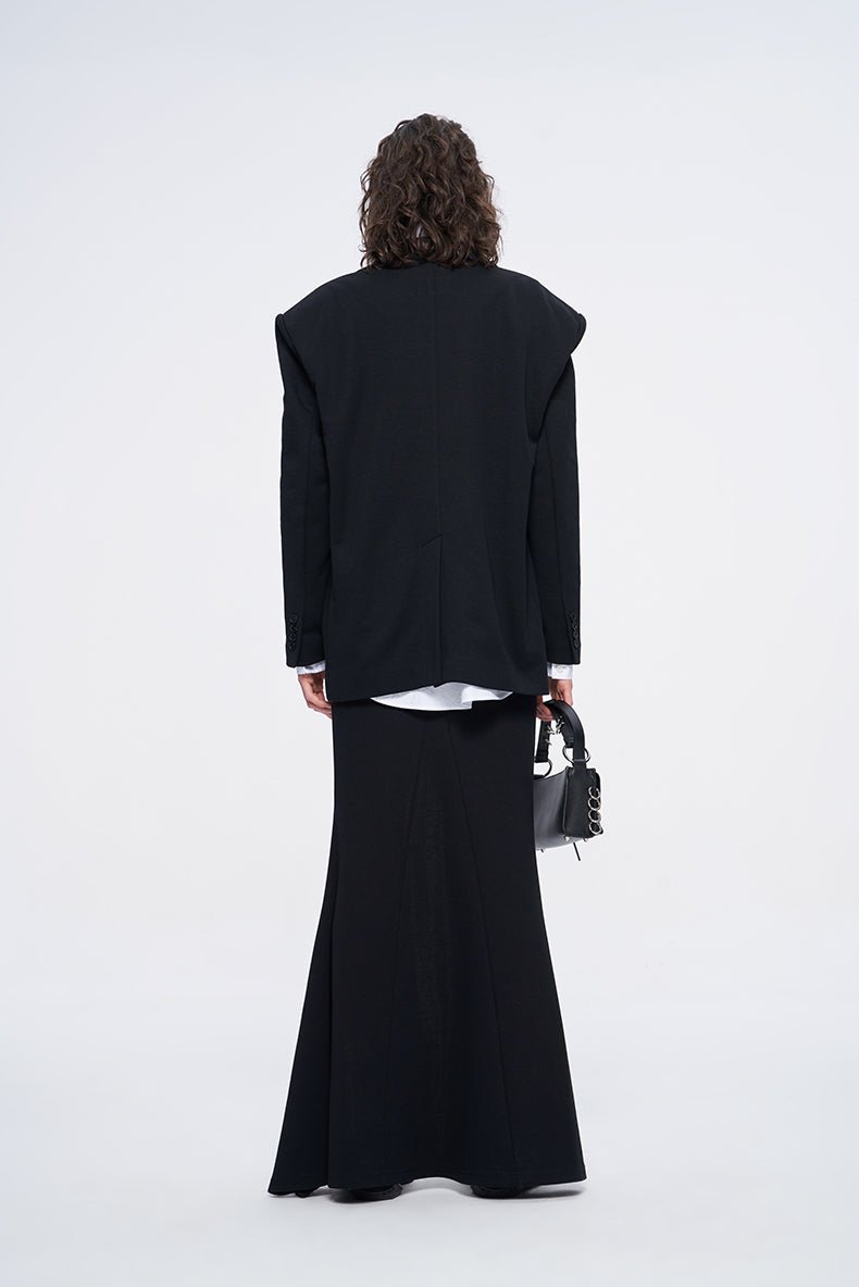 ANNAKIKI two-color patch loose silhouette blazer woman-HANWEN