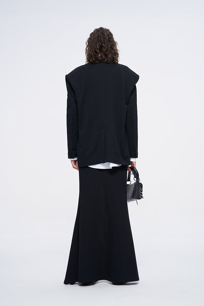 ANNAKIKI two-color patch loose silhouette blazer woman-HANWEN