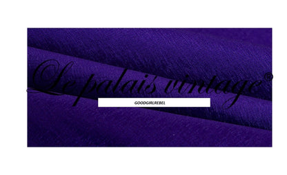 Le Palais vintage elegant purple strapless bodice dress ONLY - Minuo