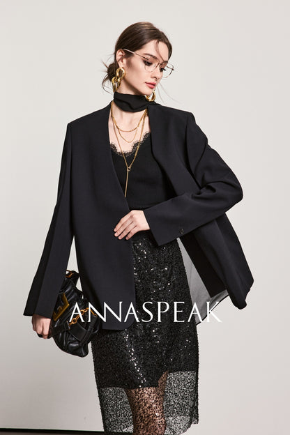 ANNASPEAK  Lace Versatile V-Neck Sling Vest-LAXS.