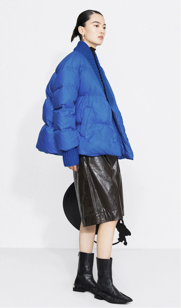 ZHUCHONGYUN Short Puffer White Goose Down Jacket-SWEADER.