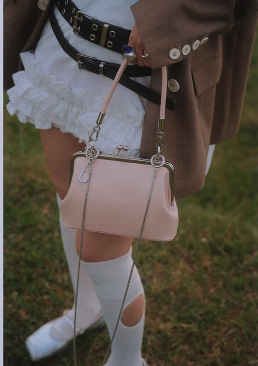 IUBALLET New Mouth Gold Cover Top Layer One Shoulder Chain Bag - MOTIVES.