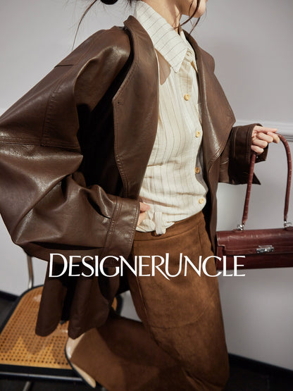 DGU "Daise" black motorcycle leather jacket - CONG.