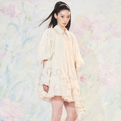 FAME rococo embroidered beaded top - KHADIJA
