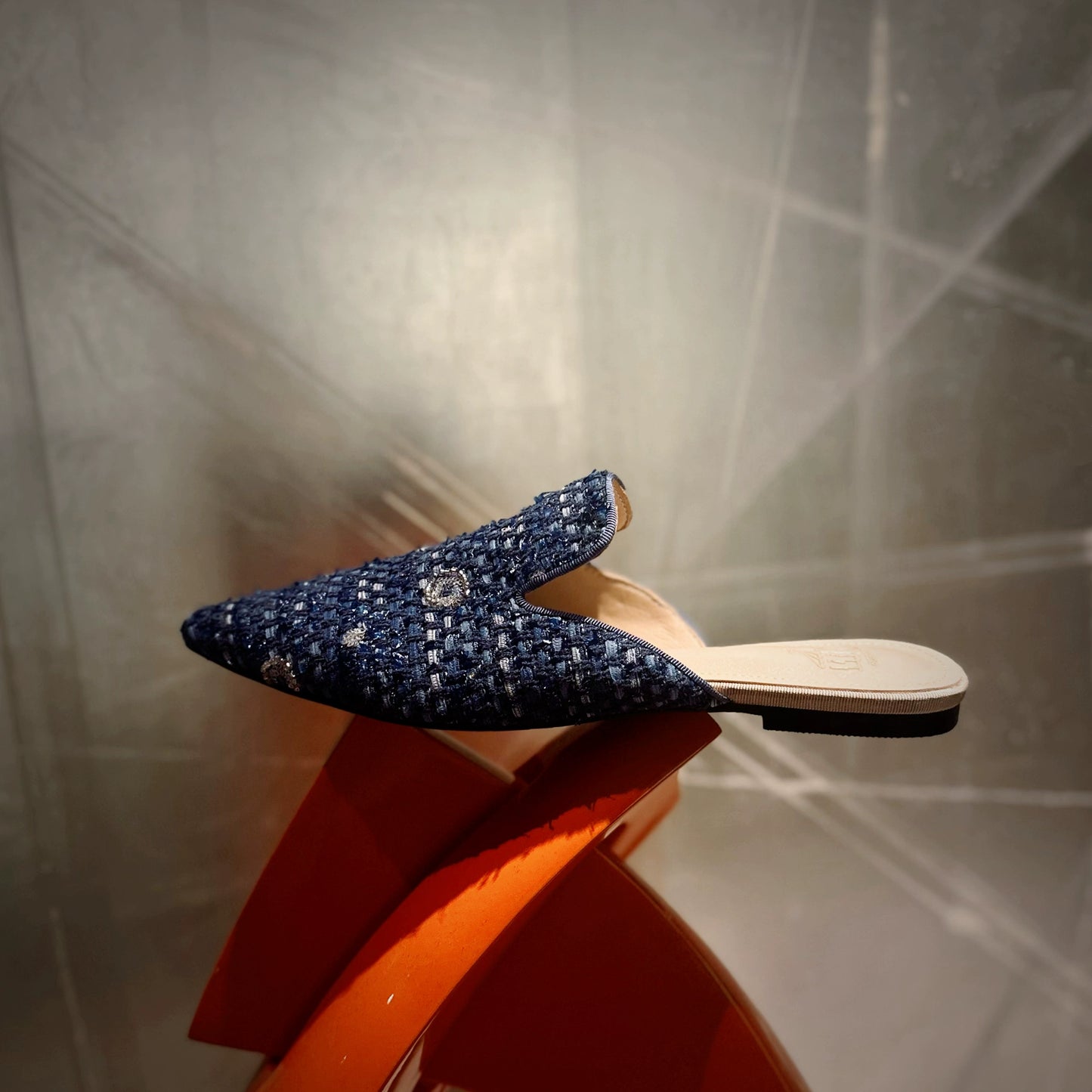 B-FEI hand-knitted pointed toe shoes-GACH.